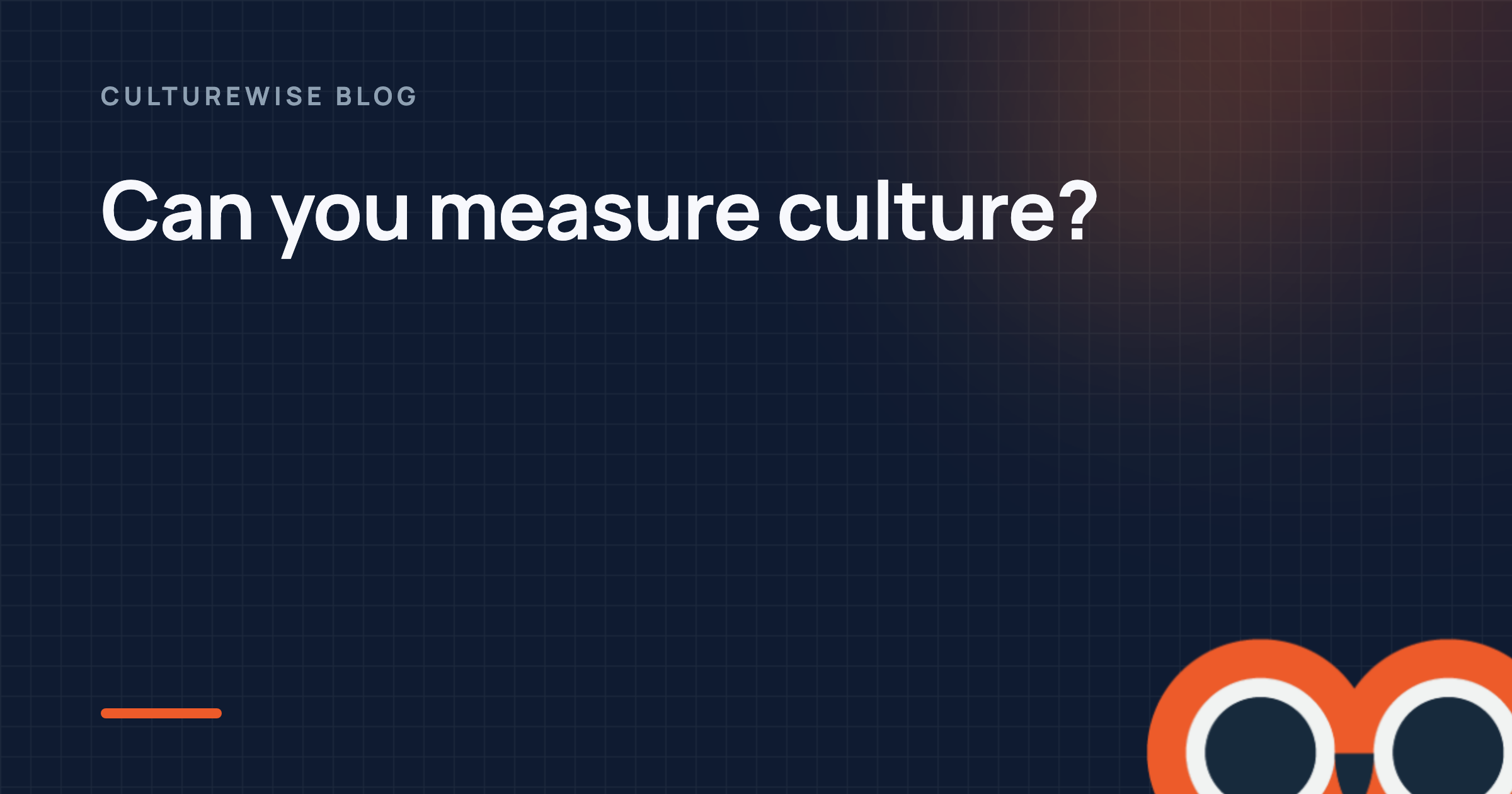 Can you measure culture?