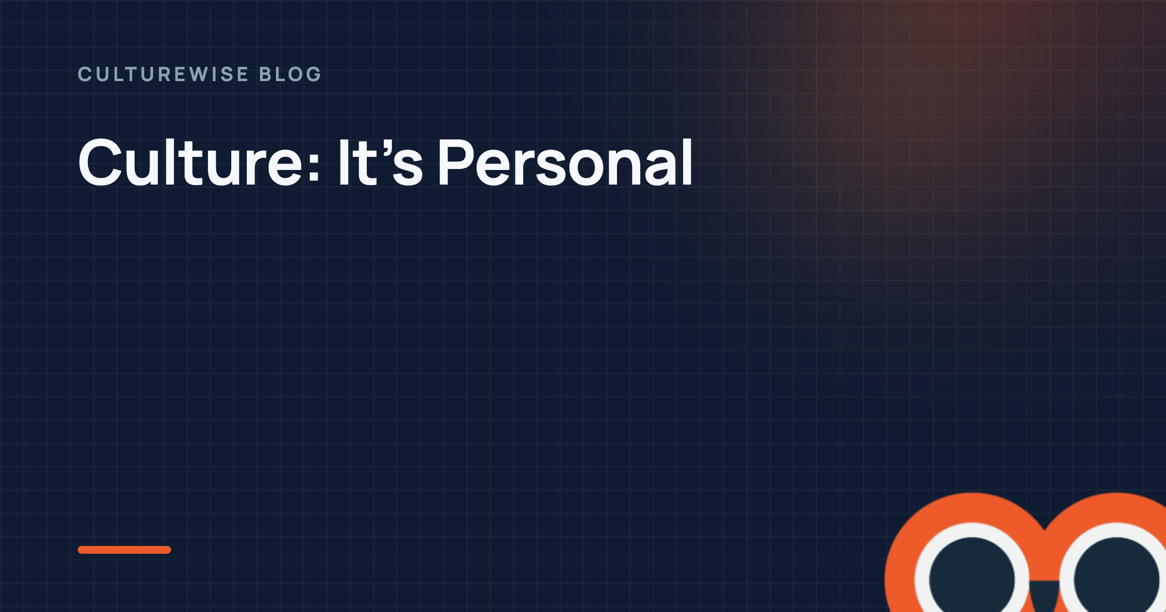 Culture: It’s Personal