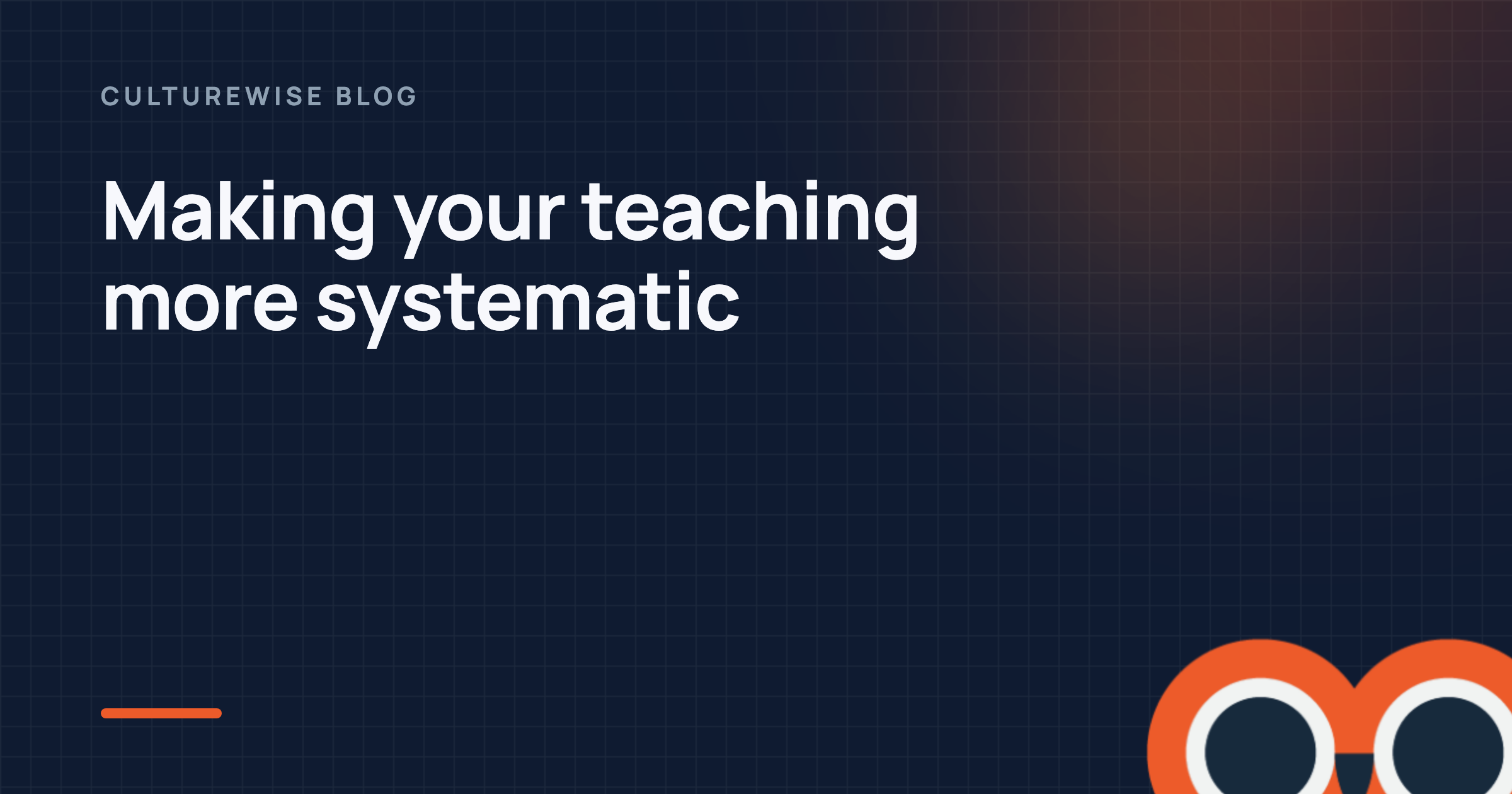 Making your teaching more systematic