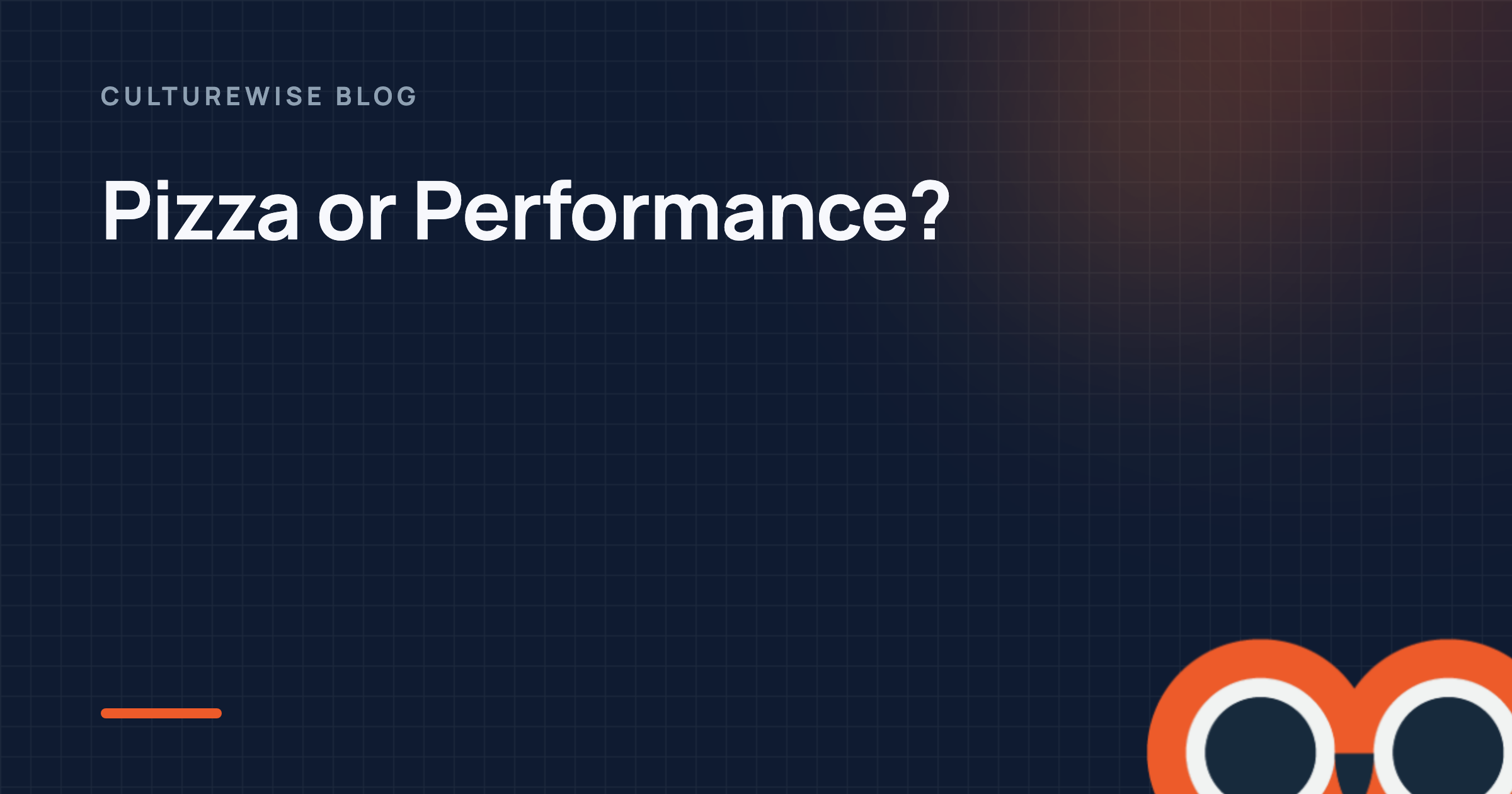 Pizza or Performance?