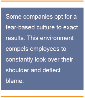 accountability based cultures beat out fear based culture everytime